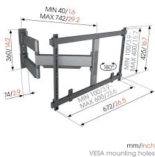 Vogels TVM 5845 Elite OLED TV wall mount (55–100'')