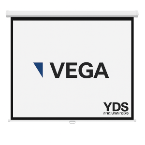 מסך תליה נגלל ידני 244*244 דגם: JUNO יחס הקרנה: 1:1 VEGA
