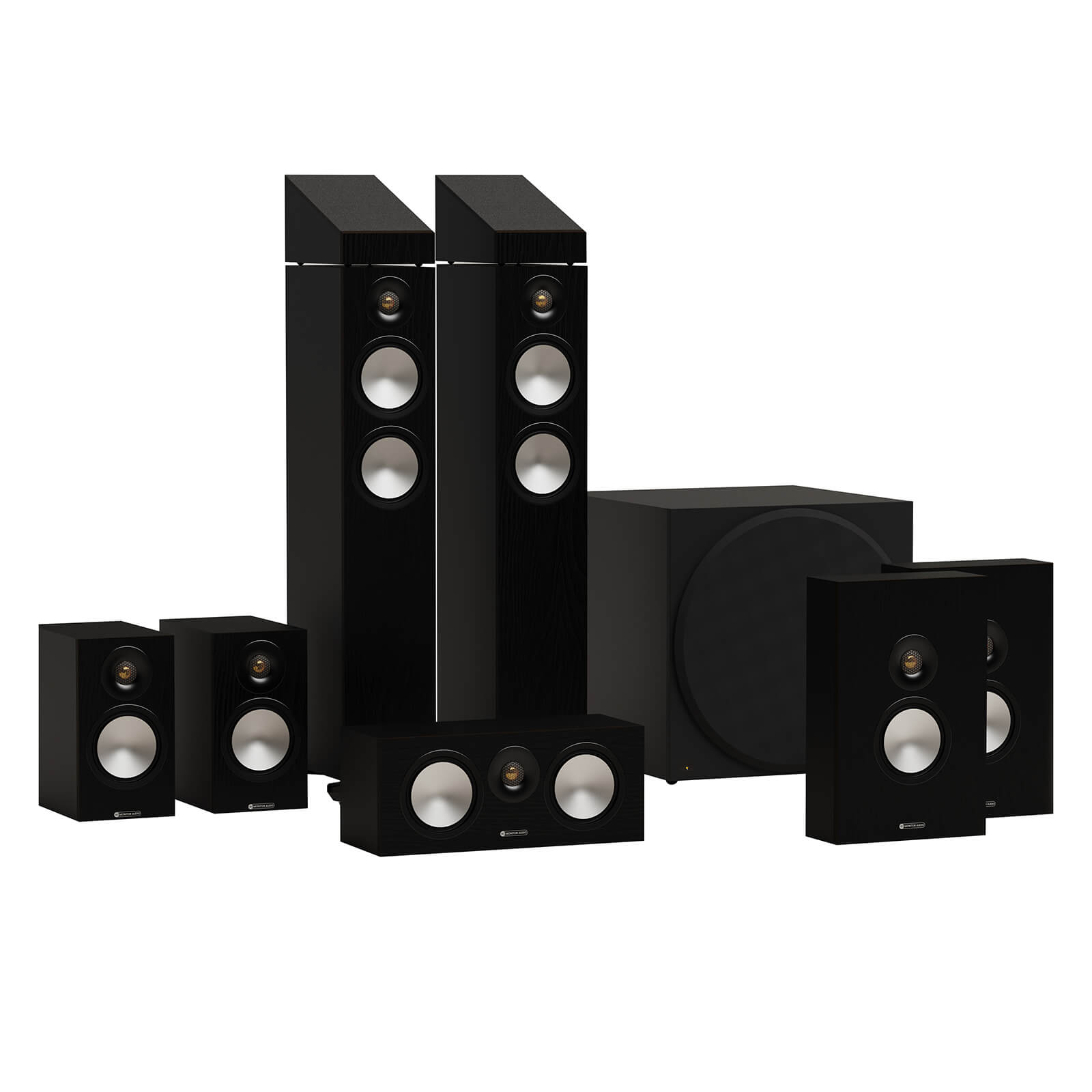 סט קולנוע ביתי אטמוס Monitor Audio Bronze 300 7.1.2 Dolby Atmos