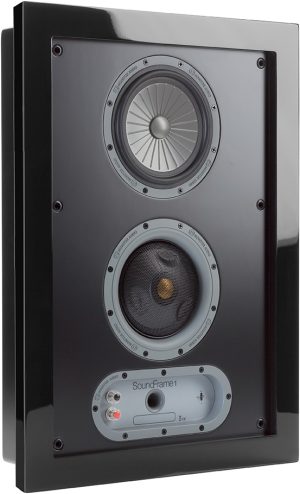 רמקול מעוצב על הקיר MONITOR AUDIO SoundFrame 1 מתצוגה