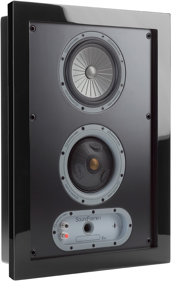 רמקול מעוצב על הקיר MONITOR AUDIO SoundFrame 1 מתצוגה