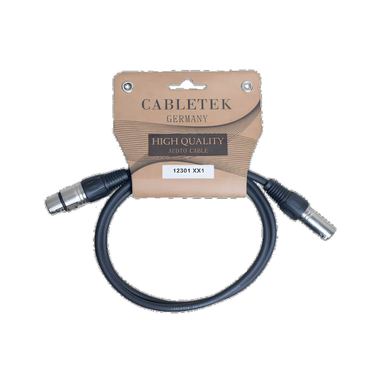 כבל XLR זכר לנקבה CABLETEK באורך 1 מ`